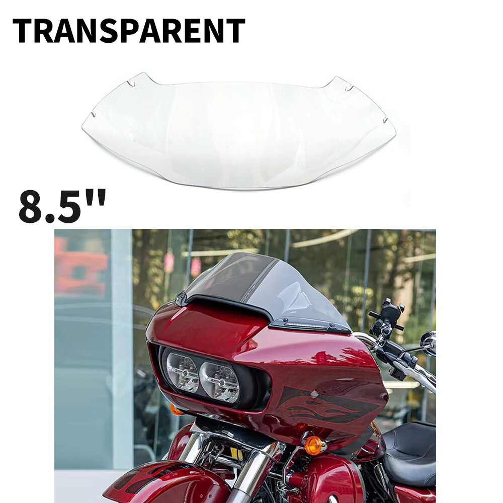Panical Windscreen Windshield For Harley Double Light Road Gliding Dark Gray Transparent Wind Shield Screen Exterior Parts 2015-2023 PC