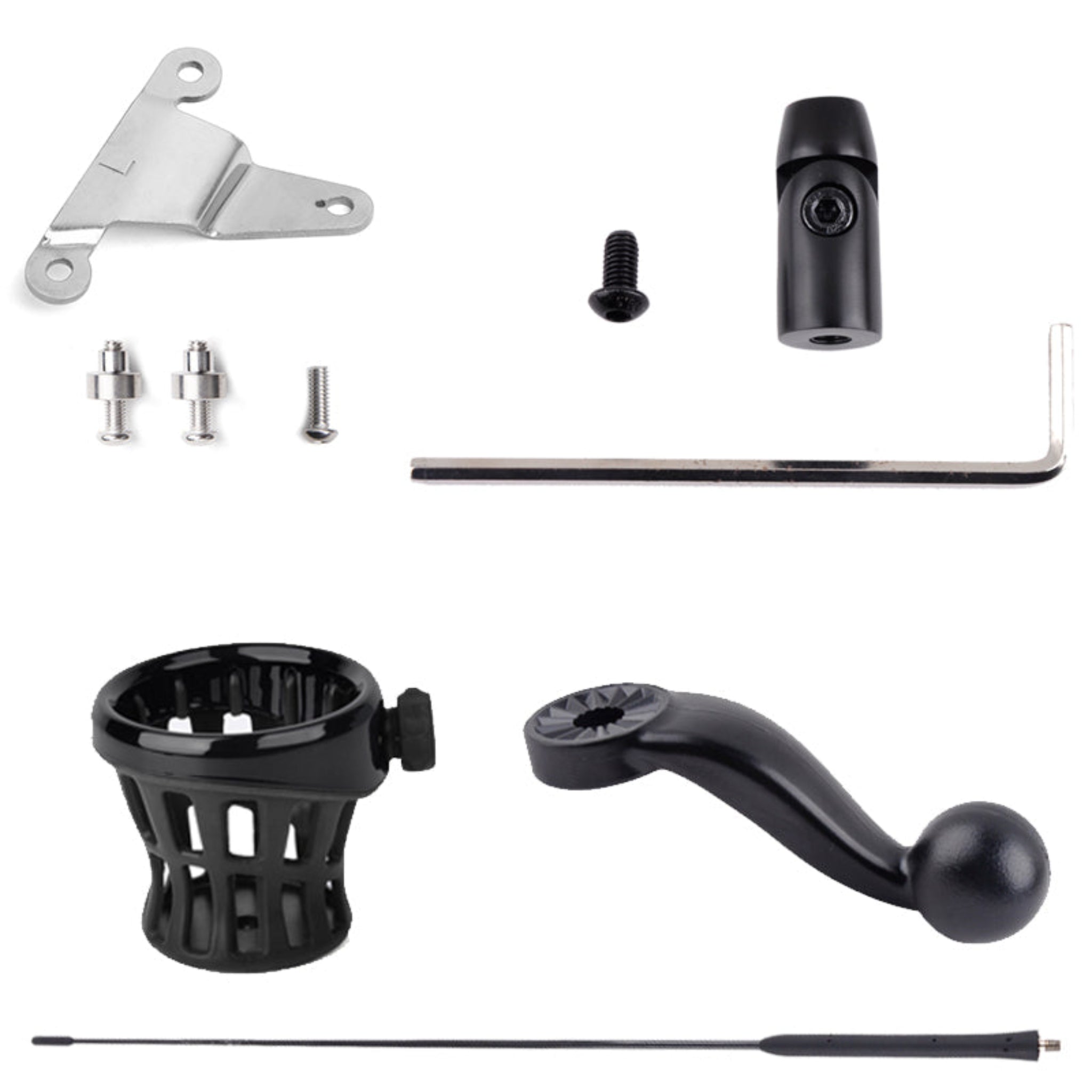PANICAL Motorcycle Accessories Flagpole Trunk water cup holder decorative Antenna base Kit For  Honda Gold Wing GL1800 18-24 Gold Wing TOUR DCT 2018-2024