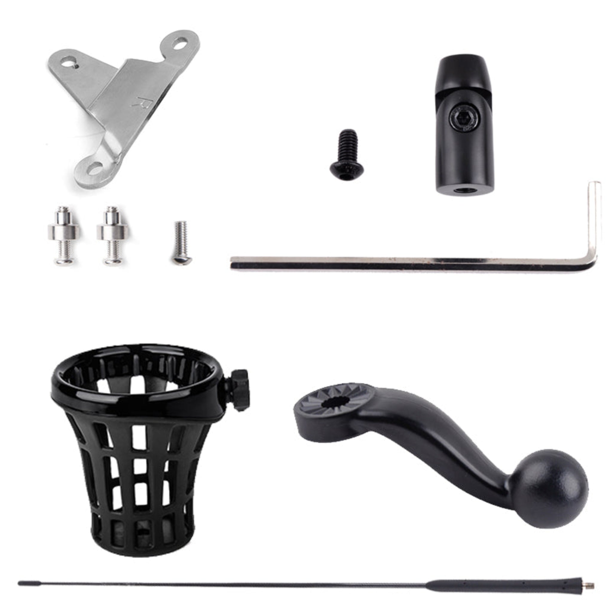 PANICAL Motorcycle Accessories Flagpole Trunk water cup holder decorative Antenna base Kit For  Honda Gold Wing GL1800 18-24 Gold Wing TOUR DCT 2018-2024