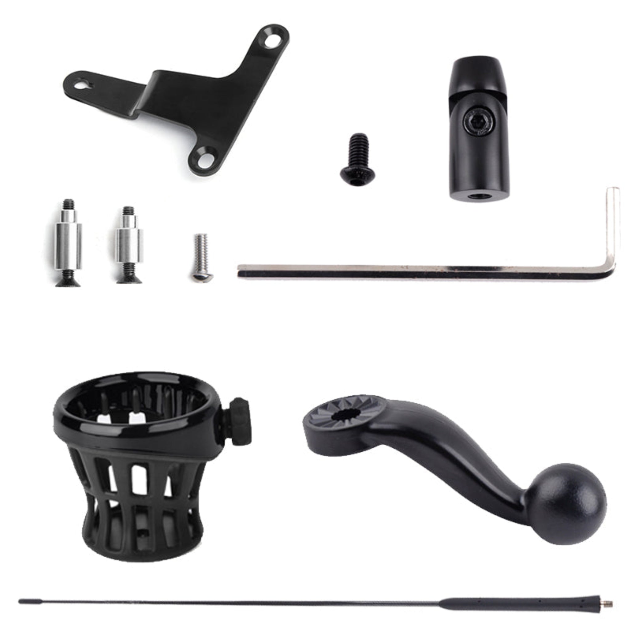 PANICAL Motorcycle Accessories Flagpole Trunk water cup holder decorative Antenna base Kit For  Honda Gold Wing GL1800 18-24 Gold Wing TOUR DCT 2018-2024
